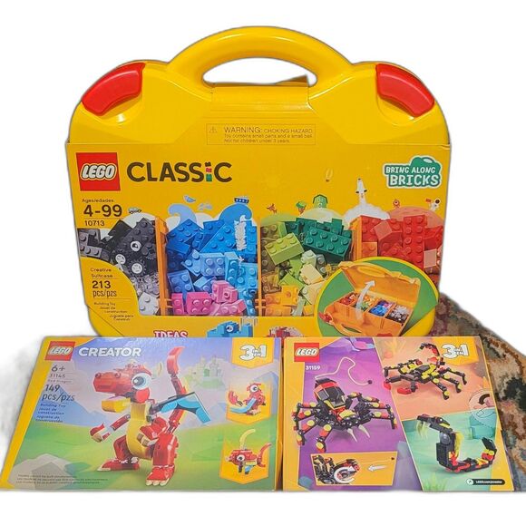 LEGO Lot 10713 31145 31159 Creator Spider Scorpion Snake Dragon Phoenix 3-in-1 - Picture 1 of 15